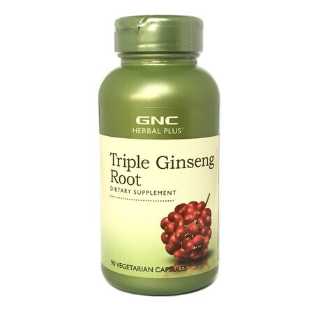 Ginseng Gold Rădăcina Trei Tipuri de Ginseng (430812), 90 capsule, GNC