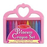 Set de 12 crayons de couleur triangulaires Princess, Melissa&Doug