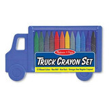 Set de 12 crayons de couleur triangulaires Truck, Melissa&Doug