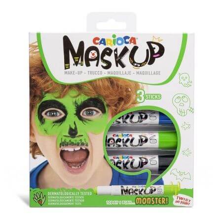 Set di 3 colori per pelle Monster, Maskup, Carioca