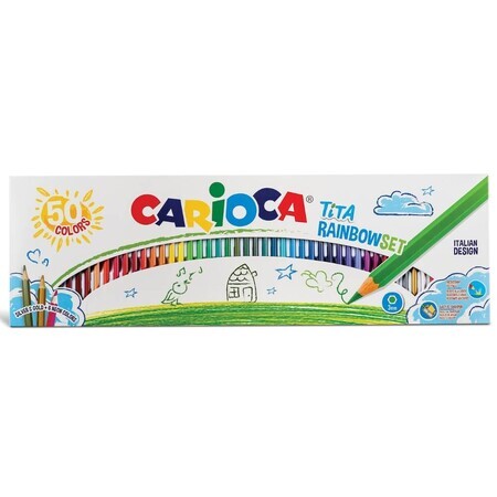 Tita Rainbow coloured pencil set, 50 pieces, Carioca