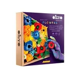 Wood &amp; Craft houten lijst boetseerset, 21 x 21 cm, +12 jaar, Bloemen 1, Okto