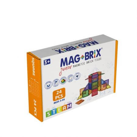 Magbrix Junior set magnétique, 3 ans+, 24 pièces, Magblox