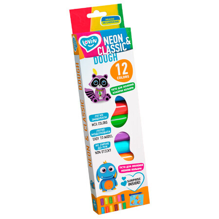 Plasticine set Classic Lovin'Do, +3 jaar, 12 kleuren, Okto