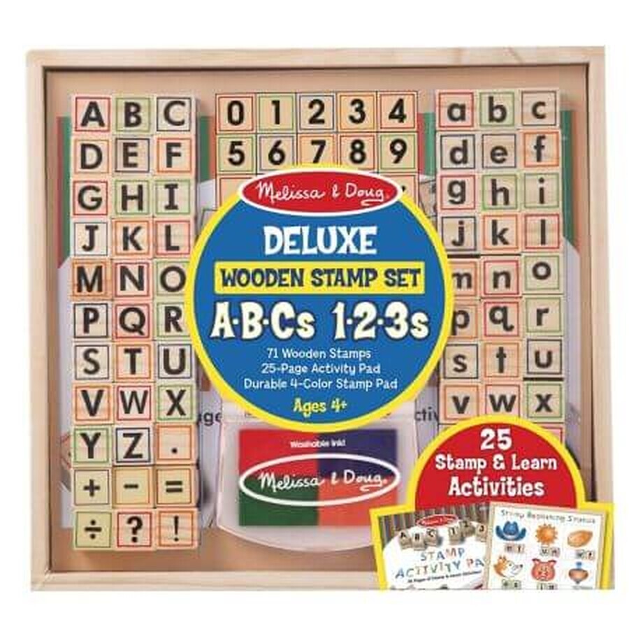 Letter stamp set, +4 years, Melissa &amp; Doug