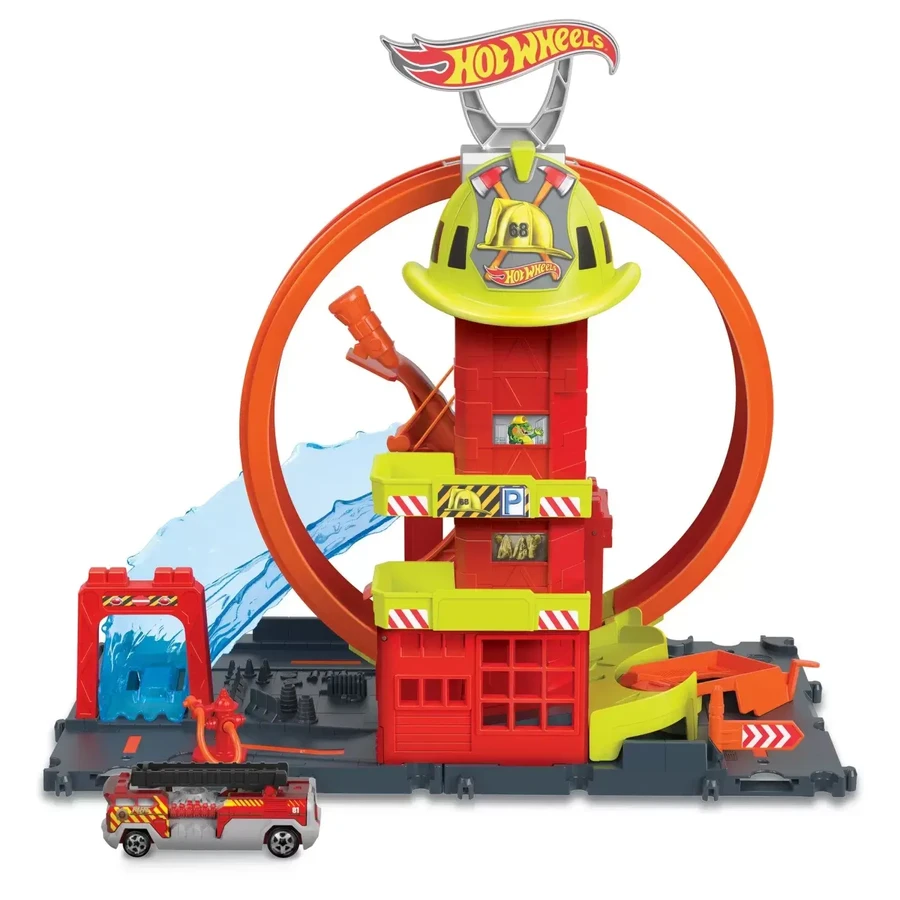 Parque de bomberos Super Loop, Hot Wheels