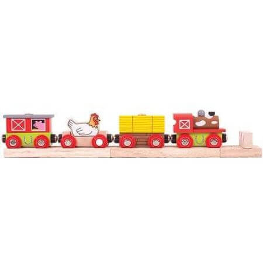 Happy Farm Train, +3 ans, Bigjigs