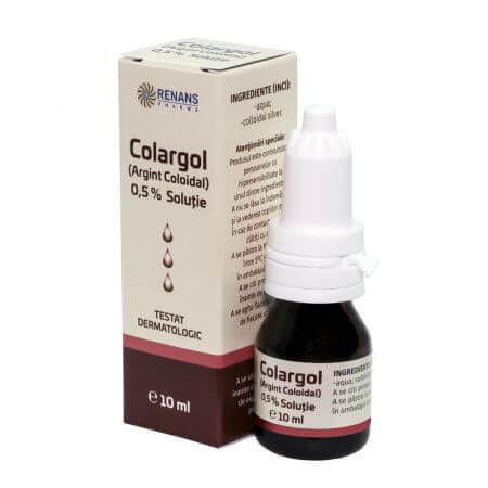 Colargol (Colloïdaal zilver) 0,5% oplossing, 10 ml, Renans