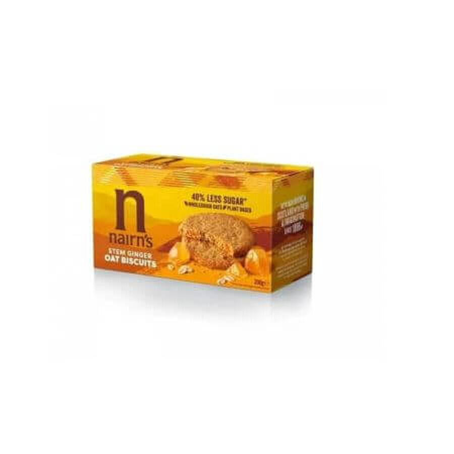 Biscuiti din ovaz integral cu ghimbir, 200 g, Nairn's