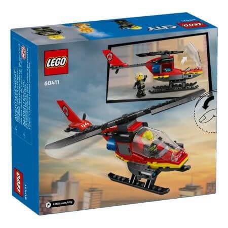 Hélicoptère des pompiers, +5 ans, 60411, Lego City