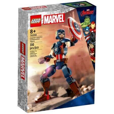 Figura de construcción del Capitán América, +8 años, 76258, Lego Marvel