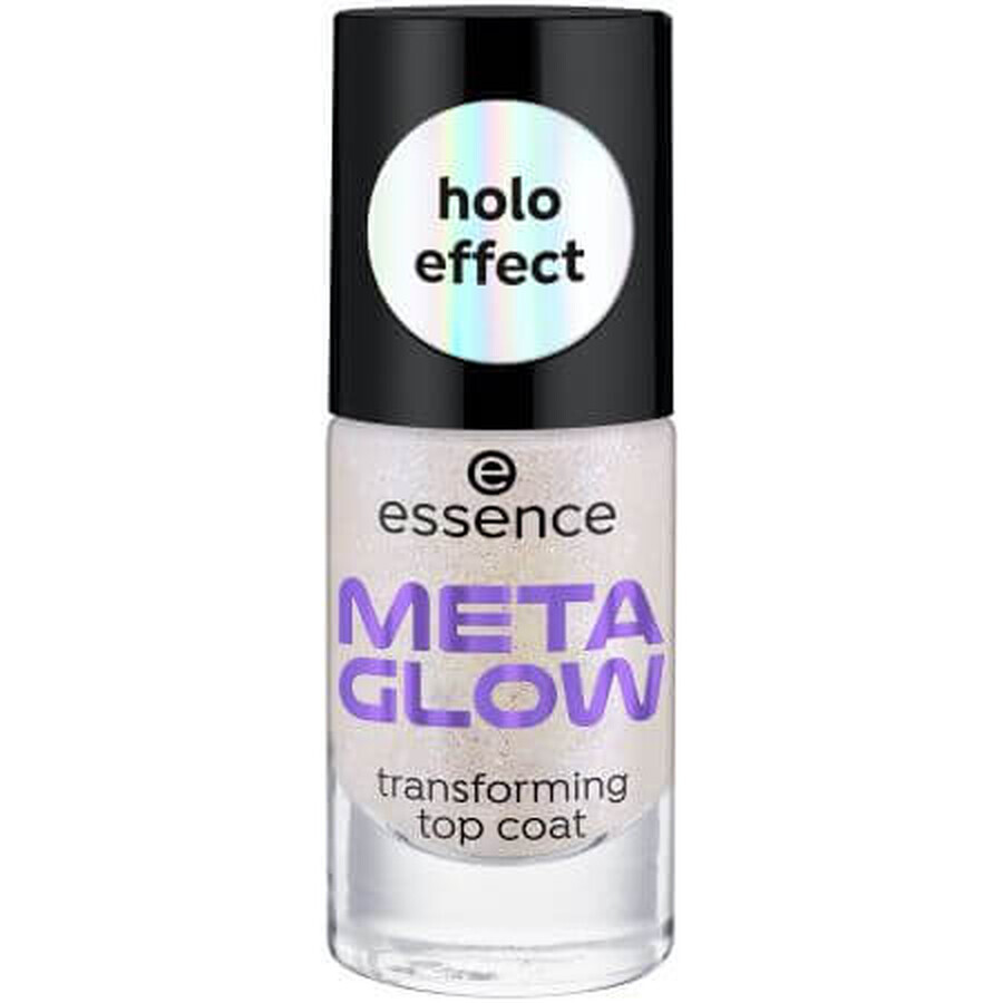 Nagellak Meta Glow Multi-reflecterende Top Coat, 8 ml, Essence