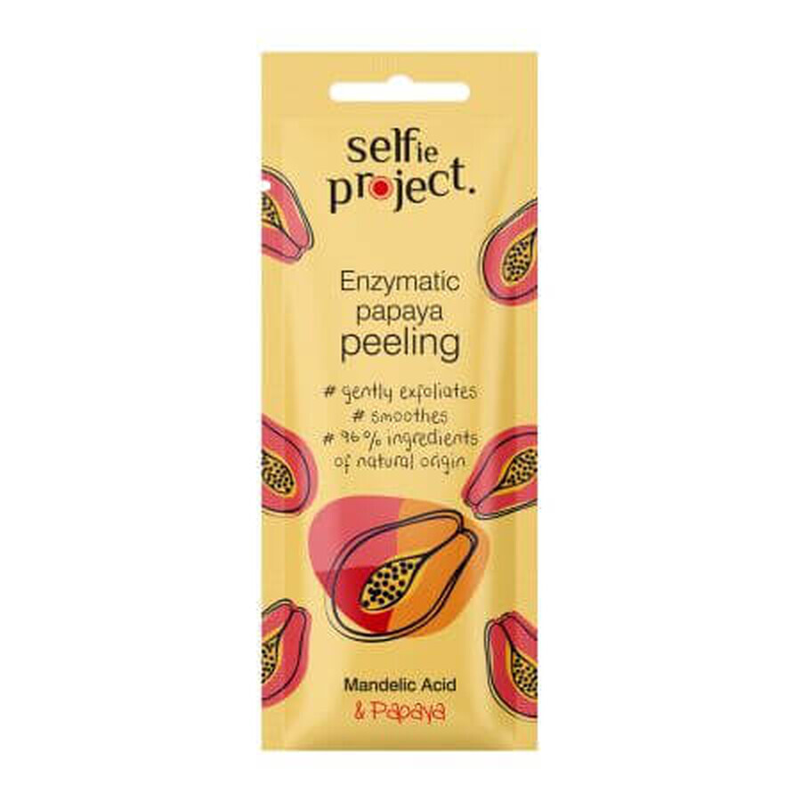 Exfoliating mask with papaya enzymes, 8 ml, Selfie Project