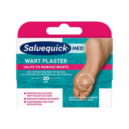 Wart patches, 20 pieces, Salvequick