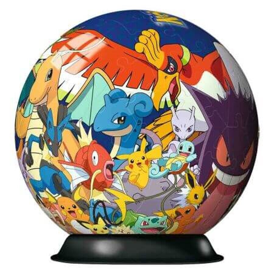 Puzzle 3D Pokemon, + 6 anni, 72 pezzi, Ravensburger