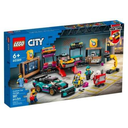 Service de personnalisation de voitures, +6 ans, 60389, Lego City