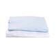 Set van 2 ledikantlakens, 120x60 cm, Wit/Blauw, Fic Baby