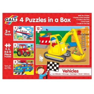 Set of 4 puzzles Vehicles, + 3 years, Galt