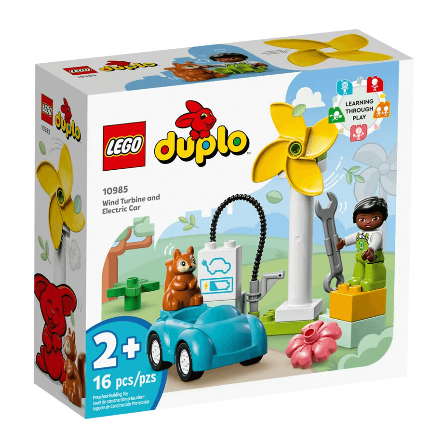 Eolienne et voiture électrique Lego Duplo, 10985, Lego