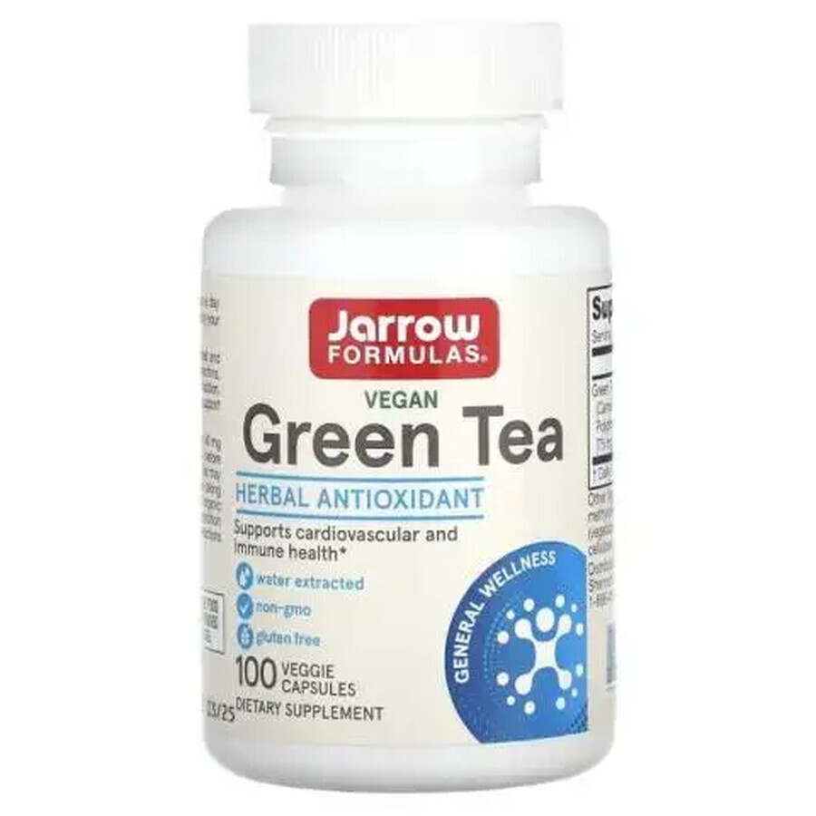 Grüner Tee 500 mg Jarrow Formulas, 100 Kapseln, Secom