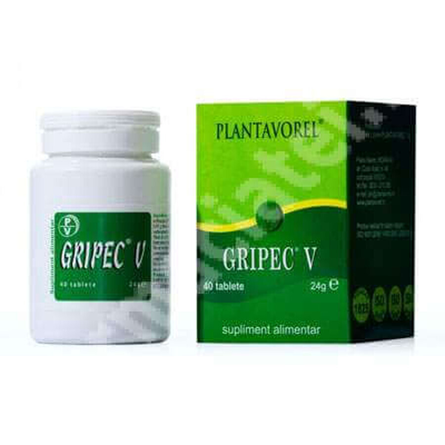 Gripec V, 40 tabletten, Plantavorel