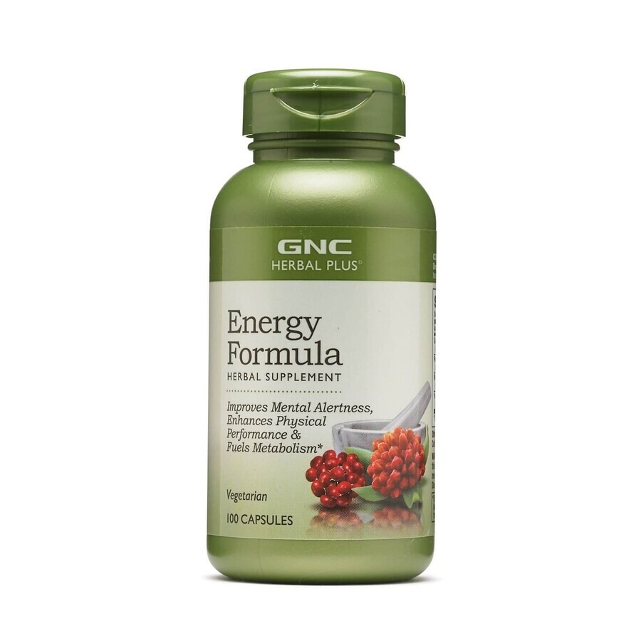 Herbal Plus Energy Formula (184402), 100 Kapseln, GNC