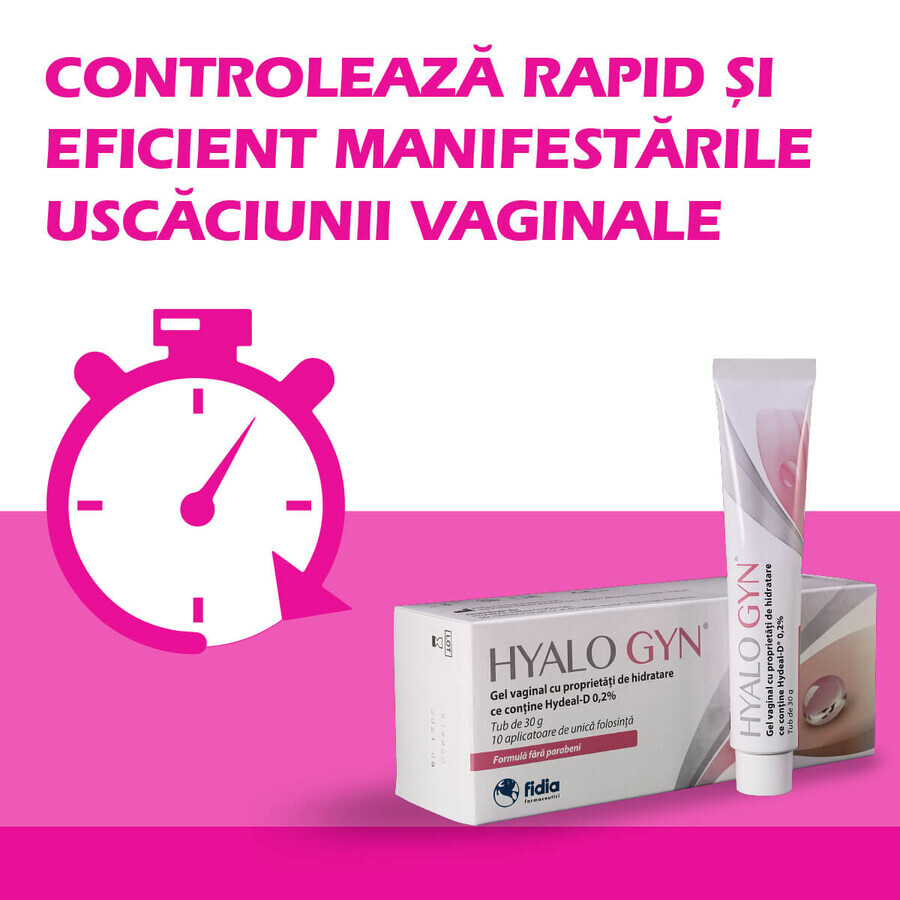 Hyalogyn Gel 30 g, 10 applicateurs, Fidia Farmaceutici