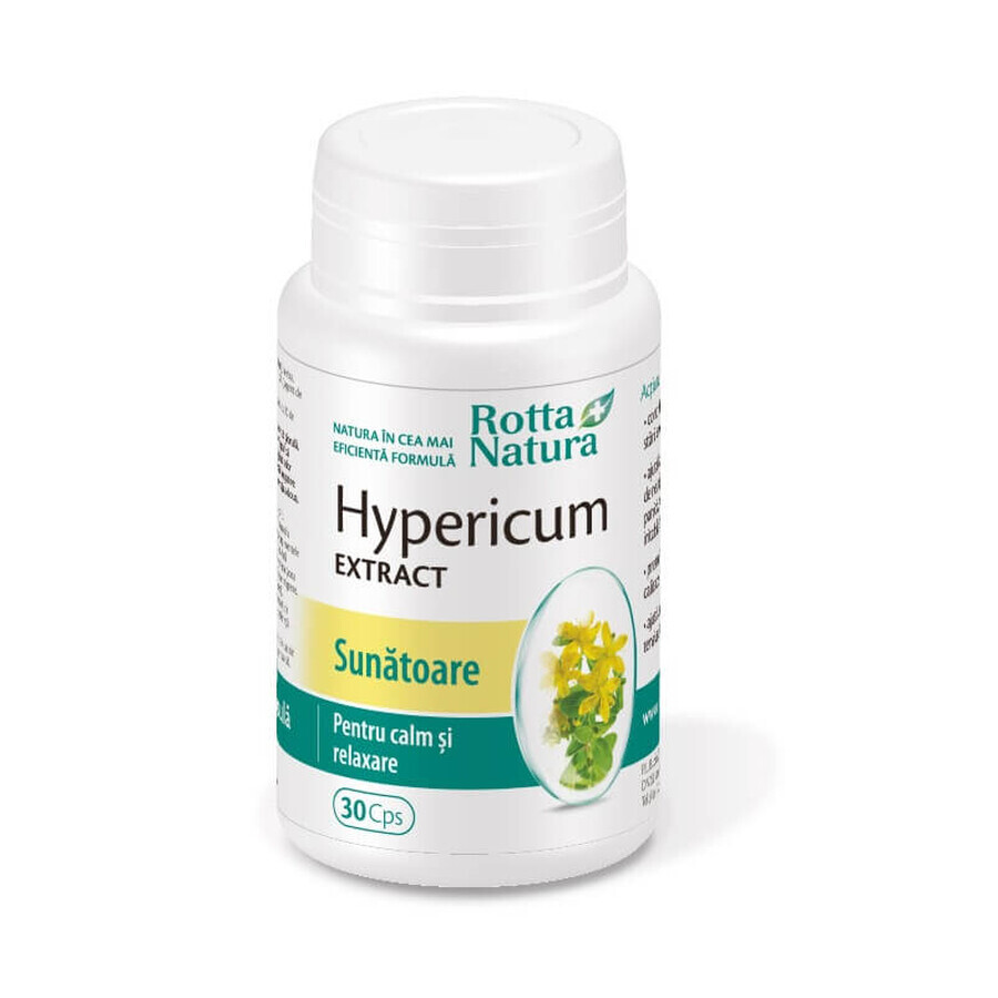Hypericum extract met sint-janskruid, 30 capsules, Rotta Natura