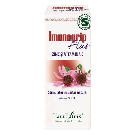 Imunogrip Plus Zink en Vitamine C, 50 ml, Plantenextrakt