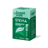 Sweet&amp;Safe Stevia natuurlijke zoetstof, 40 zakjes, Sly Nutrition