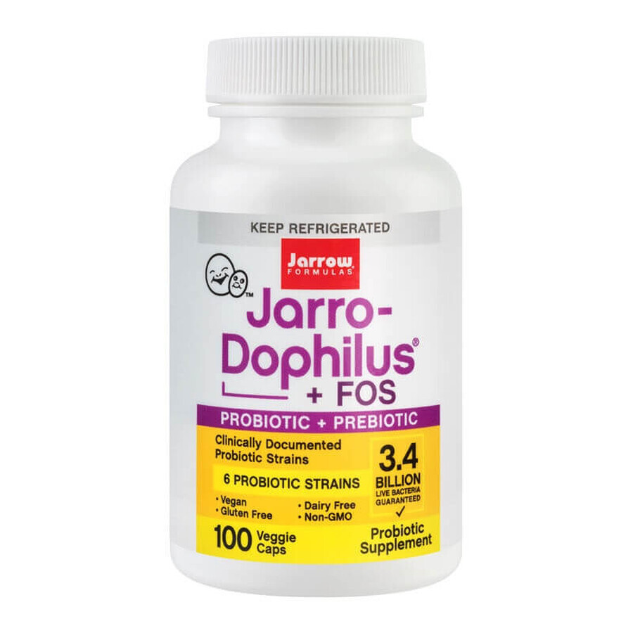 Jarro Dophilus Fos Jarrow Formulas, 100 capsules, Secom