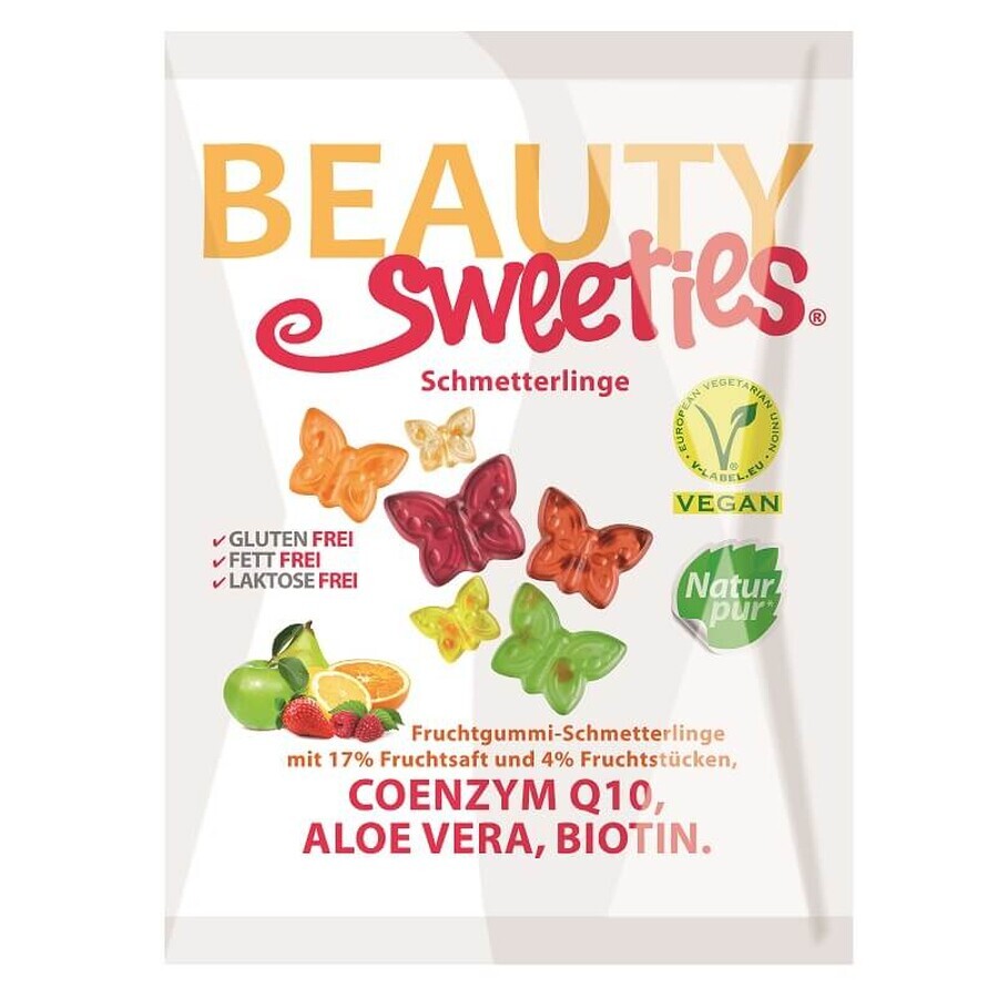 Zachte gummy gelei Fluturasi, 125 g, Beauty Sweeties