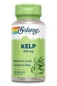 Kelp 550mg e acido folico Solaray, 100 capsule, Secom