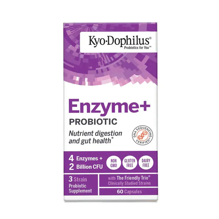 Kyo Dophilus Enzyme Probiotic, 60 capsules, Kyo Dophilus