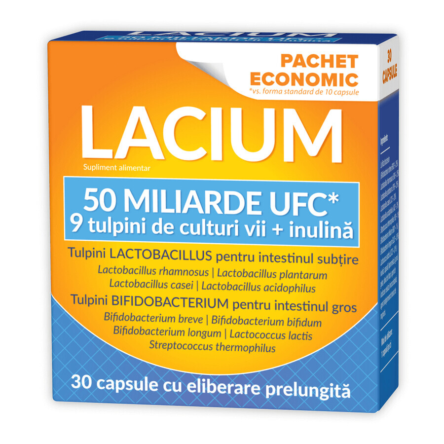 Lacium 50 miliardi UFC, 30 capsule, Natur Produkt recensioni