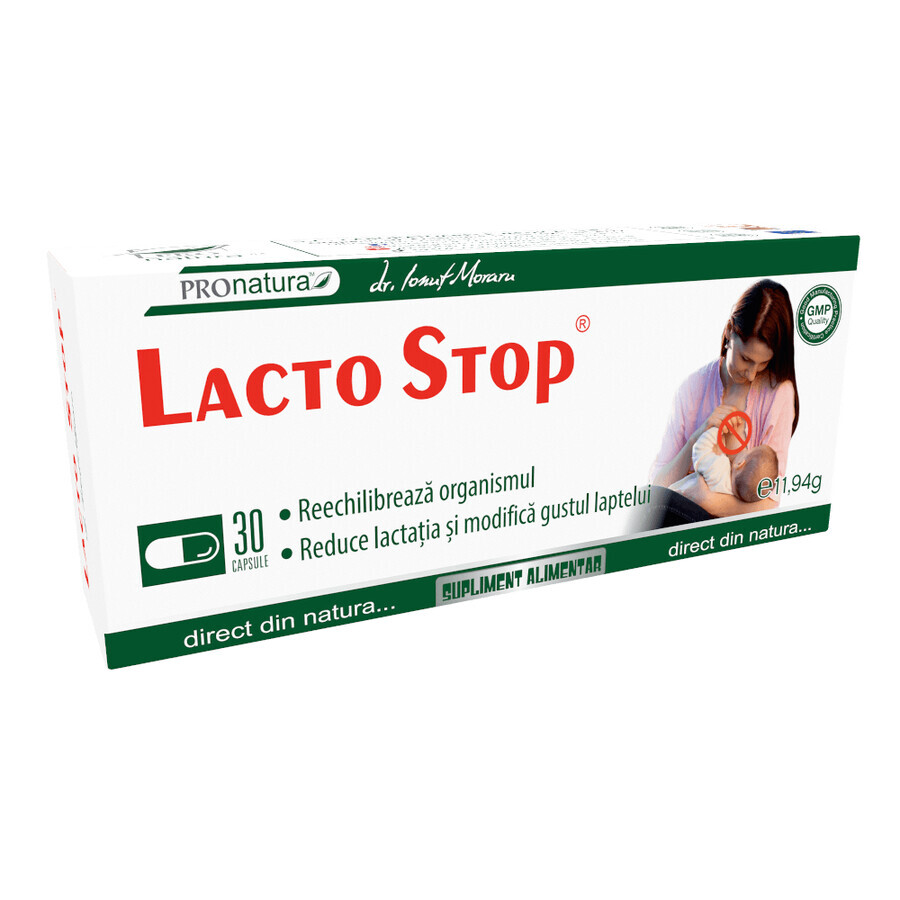 Lacto Stop, 30 capsules, Pro Natura