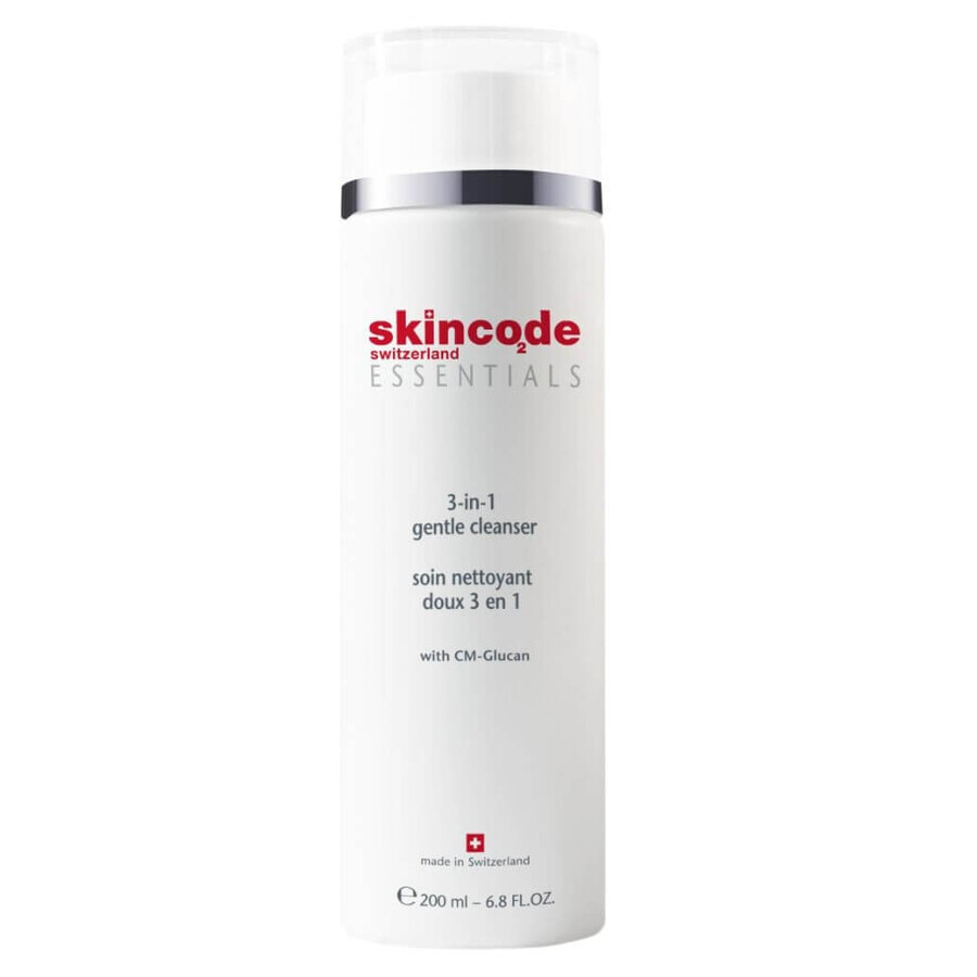 Essentials 3 in 1 Gentle Cleansing Milk, 200 ml, Skincode