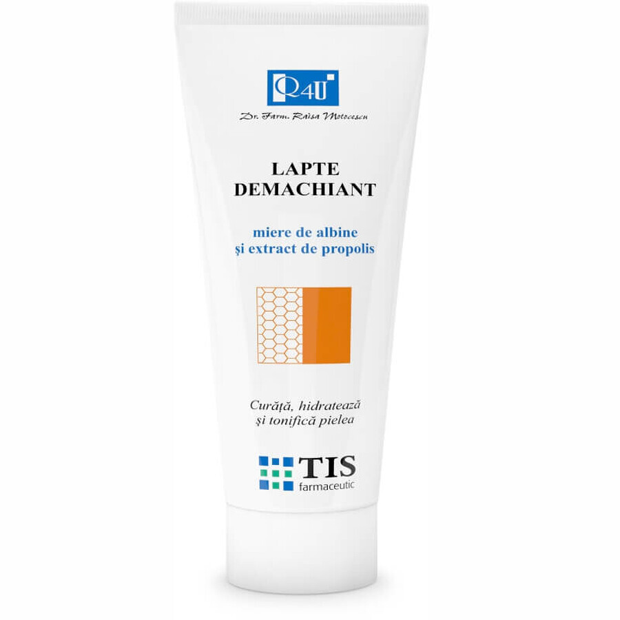 Lait nettoyant au miel et à la propolis Q4U, 100 ml, Tis Farmaceutic