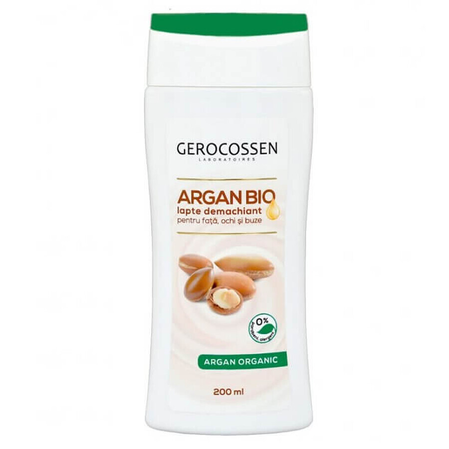 Reinigungsmilch für Gesicht, Augen und Lippen Argan Bio, 200 ml, Gerocossen