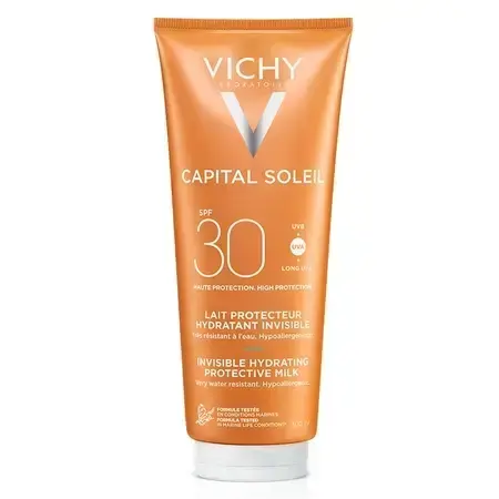 Vichy Capital Soleil Hydraterende Zonbeschermingsmelk voor Gezicht en Lichaam SPF 30, 300 ml