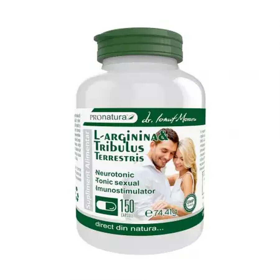 L-arginine et Tribulus Terrestris, 60 gélules, Pro Natura