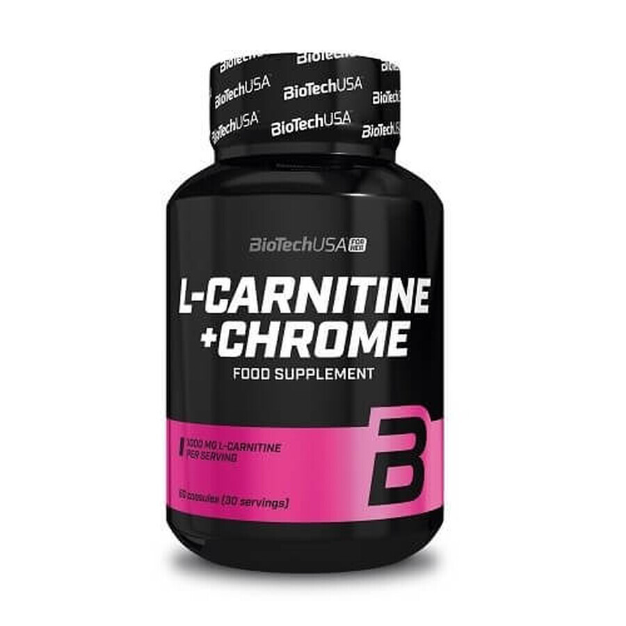 L-Carnitine + Chroom, 60 capsules, BioTech USA