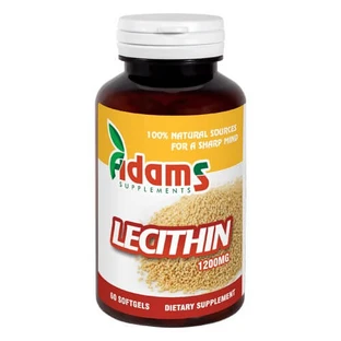 Lécithine 1200 mg, 60 gélules, Adams Vision