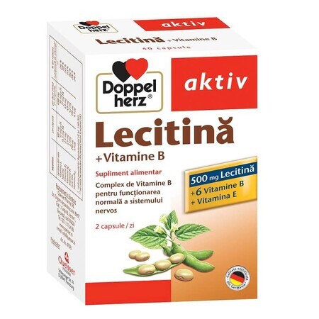 Lécithine+Vitamine B et E, 40 gélules, Doppelherz