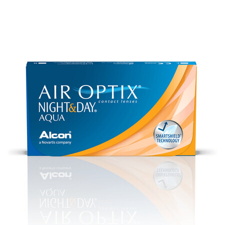 Air Optix Night&amp;Day Aqua contactlens, -2.25, 6 stuks, Alcon