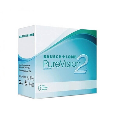 PureVision 2HD silicone contactlens, -01.25, 6 stuks, Bausch Lomb