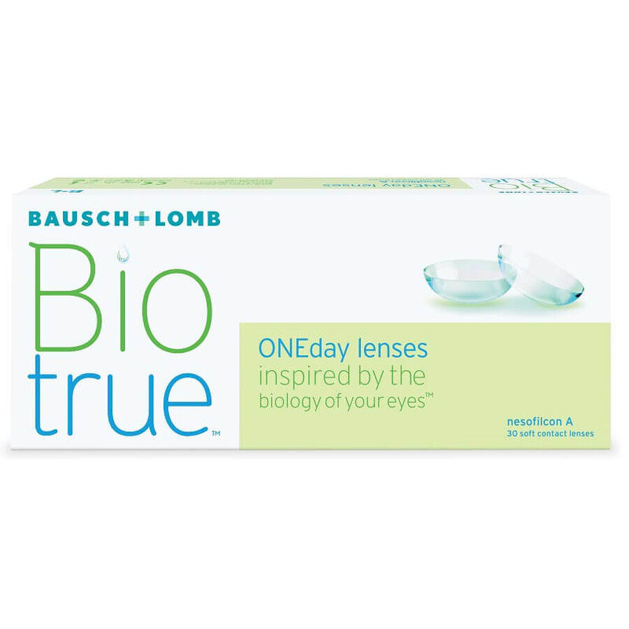 Lentilles jetables Biotrue OneDay, -01.75, 30 pièces, Bausch Lomb