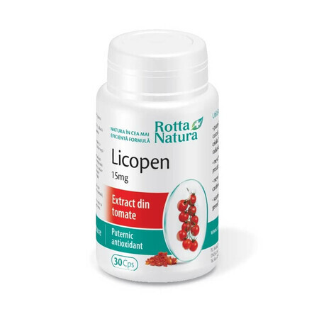 Lycopène 15 mg, 30 gélules, Rotta Natura