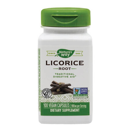 Zoethout (Liquorice) 450 mg Nature's Way, 100 capsules, Secom