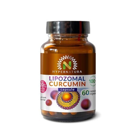 Lipozomal Curcumine 95%, 60 gélules végétales, Hypernatura